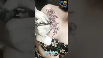 TATTOO gái 2k3 hình xăm hoa full nguz siêu b*ự hoa leo | Lee Thành Đnai