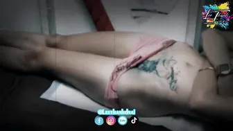 TATTOO bé xinh xăm hình v3 sườn eo hình xăm đẹp nhé | Lee Thành Đnai #3