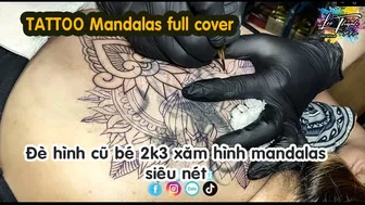 TATTOO hình xăm vùzg kízn mandalas bé xinh 2k3 xăm lung đẹp | Lee Thành Đnai