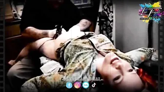 TATTOO Xăm M*U Gái dân play 2k3 xăm hình cực chất | Lee Thành Đnai #2