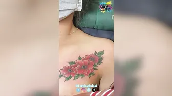 TATTOO bé xinh 2k5 Xăm ngực cover che tên any | Lee Thành Đnai #3