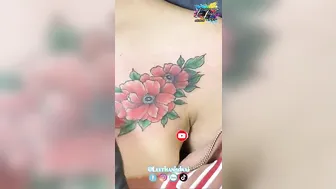 TATTOO bé xinh 2k5 Xăm ngực cover che tên any | Lee Thành Đnai #4