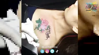 TATTOO Cover ngực xăm hoa cho bé 2k2 | Lee Thành Đnai #3