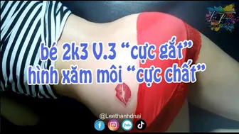 Bé 2k1 với hình xăm môi cực chất | Lee Thành Đnai