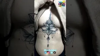 TATTOO ngực mandalas xinh xinh xẽo bé 2k 4 | Lee Thành Đnai