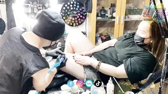 TATTOO xăm cho bà Chị 2 giang hồ bao lầy lội | Lee Thành Đnai #2