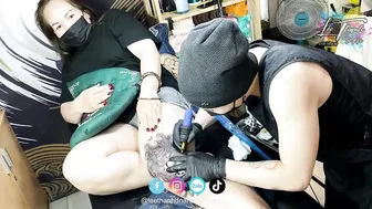 TATTOO xăm cho bà Chị 2 giang hồ bao lầy lội | Lee Thành Đnai #3