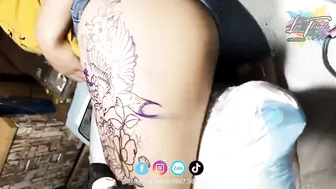 TATTOO xăm bé dân play 2k2 xăm quả full đùi cực chất | Lee Thành Đnai #3