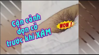 Vệ sinh trước khi xăm hình cho bé xinh TATTOO | Lee Thành Đnai