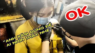 XĂM HÌNH Bé 2k1 dễ thương xăm mini ngực | Lee Thành Đnai #1