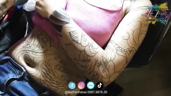 TATTOO cận cảnh xăm ở lách cô gái vừa cười vừa khóc vì hạnh phúc qớ | Lee Thành Đnai #2