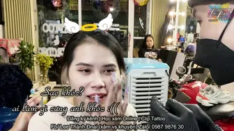 PIERCING khuyên mũi bé xinh Khóc rưng rưng | Lee Thành ĐNai