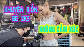 PIERCING Xỏ khuyên pé siêu qậy 2k3 | Lee Thành Đnai