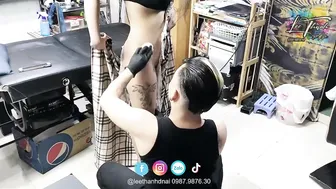 TATTOO khongche xăm hình Scan full clip bé xinh 2k3 | Lee Thành ĐNai #2