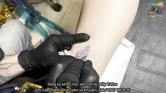 TATTOO hoa hồng mini cực xịn thợ làng tay nghề chuyên nghiệp | Lee Thành ĐNai #2