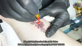 TATTOO hoa hồng mini cực xịn thợ làng tay nghề chuyên nghiệp | Lee Thành ĐNai #4