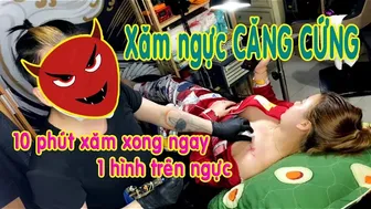 TATTOO Xăm mà tức cái lồng ngực bé 2k | Lee Thành ĐNai #1