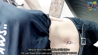 PIERCING Xỏ khuyên rốn cho bé xinh - ĐẸP là EM CHỊU | Lee Thành ĐNai #4