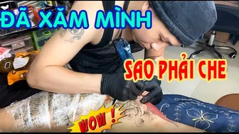 Xăm hình đùi cực đẹp cho bé xinh 2k3 P1 | Lee Thành Tats&Pies