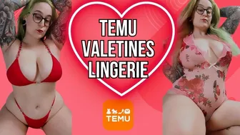 Valentines Lingerie Try On | @temu Haul