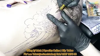 Xăm hình phượng hoàng tung cánh cho bé xinh 2k2 phoenix tattoo | Lee Thành Tats&Pies #4