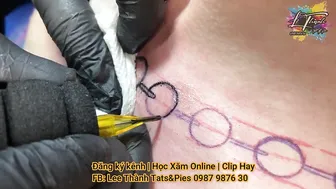 xăm hình cực chất | tattoo dây chuyền kỳ lân nhật cổ đẹp| Lee Thành Tats&Pies #2