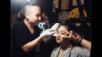 PIERCING Xỏ khuyên chân mày cho bé 2k2 | Lee Thành