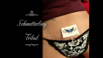 Temporary Tattoo: Schmetterling Tribal