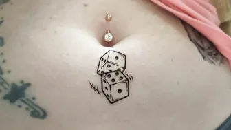 Temporary Tattoo: Game Dice #4