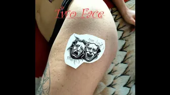 Temporary Tattoo: Two Face