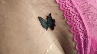 Temporary Tattoo: Flying Butterfly #4