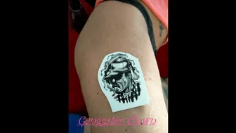 Temporary Tattoo: Gangster Clown