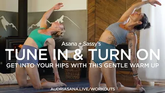 Asana & Sasha Tune In & Turn On — Find More audriasana.live/workouts