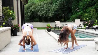 Audri & Dani Poolside Yoga! #2