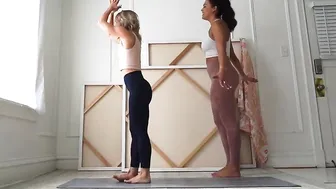 Stefanie & Michelle_yogogirls yoga class #3