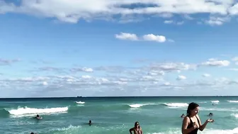 ♥️♥️♥️♥️ Sunny day at MIAMI BEACH ♥️♥️ Bikini Beach walk !! #3