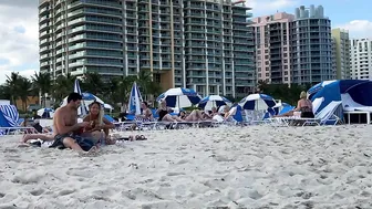 ♥️♥️♥️♥️ Sunny day at MIAMI BEACH ♥️♥️ Bikini Beach walk !! #4