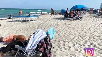 4K VIDEO BEACH WALK in South Beach MIAMI Florida USA travel #2