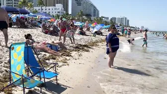 4K VIDEO BEACH WALK Fort Lauderdale Florida USA travel vlog #3