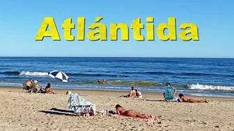 4K video BEACH walk ATLANTIDA Canelones URUGUAY 2021 Travel