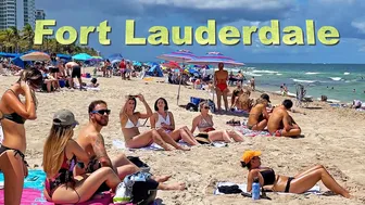 FORT LAUDERDALE BEACH Florida USA 4k video walk Travel vlog