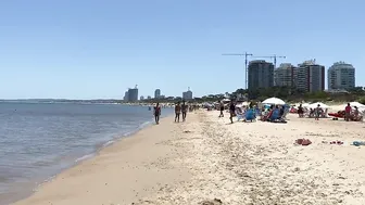 4K VIDEO BEACH WALK Mansa PUNTA del ESTE URUGUAY Travel vlog #4