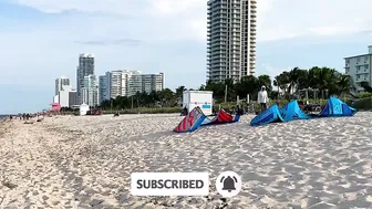 4K VIDEO BEACH WALK Miami Beach FLORIDA hike USA Travel vlog #2