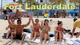 4K video Fort Lauderdale beach walk TRAVEL vlog FLORIDA USA