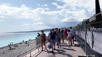 4K VIDEO BEACH WALK French Riviera ( NICE ) TRAVEL vlog HDR #4