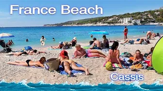 4K VIDEO BEACH WALK Cassis FRANCE Travel vlog FUN & SUN