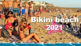 4K video BEACH walk BIKINI beach Punta del Este URUGUAY 2021 #1