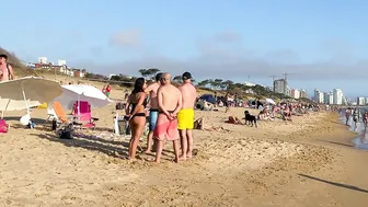 4K VIDEO BEACH WALK afternoon at Mansa PUNTA del ESTE URUGUAY #2