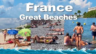 4k VIDEO BEACH walk in FRANCE vacation beaches TRAVEL vlog