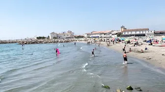 4K VIDEO BEACH WALK FRANCE La Camargue SLOW TV Travel vlog #2